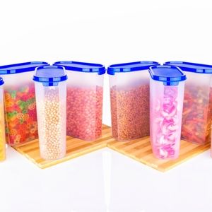 SIYARAM TRADERS Plastic OVAL MODULAR CONTAINER Storage Jar & Container 2500ML Pl